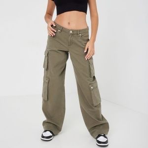 Garage Low Rise Cargo Jean Pant